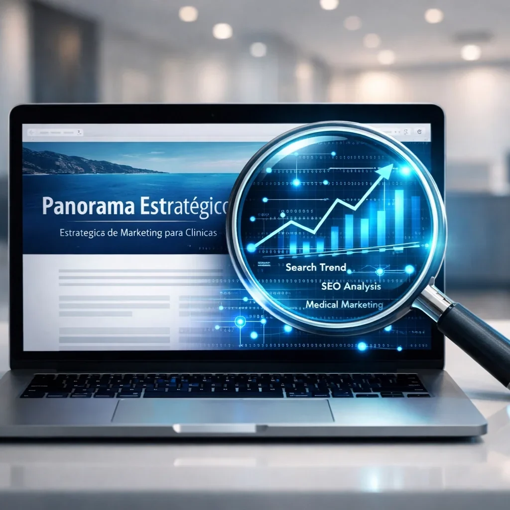 Auditoria de palavras-chave para clínicas médicas mostrando o que gera crescimento orgânico e o que está sendo desperdiçado