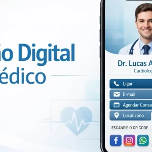 O cartão de visita digital para médicos vai muito além de substituir o cartão impresso