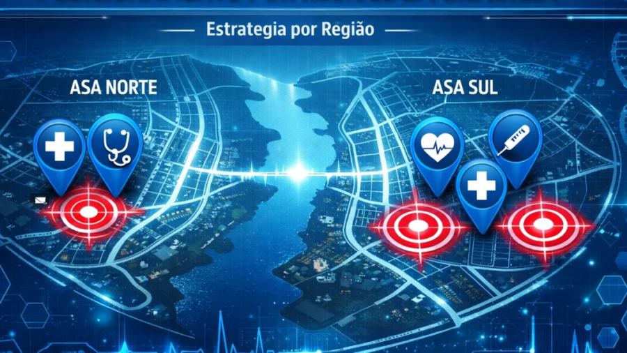 Saiba como posicionar consultório médico em regiões específicas de Brasília, quais estratégias digitais funcionam para cada região administrativa e como aparecer nas buscas locais de bairro antes da concorrência.