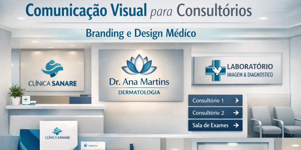 A comunicação visual para consultórios médicos não é sobre estética: é sobre credibilidade