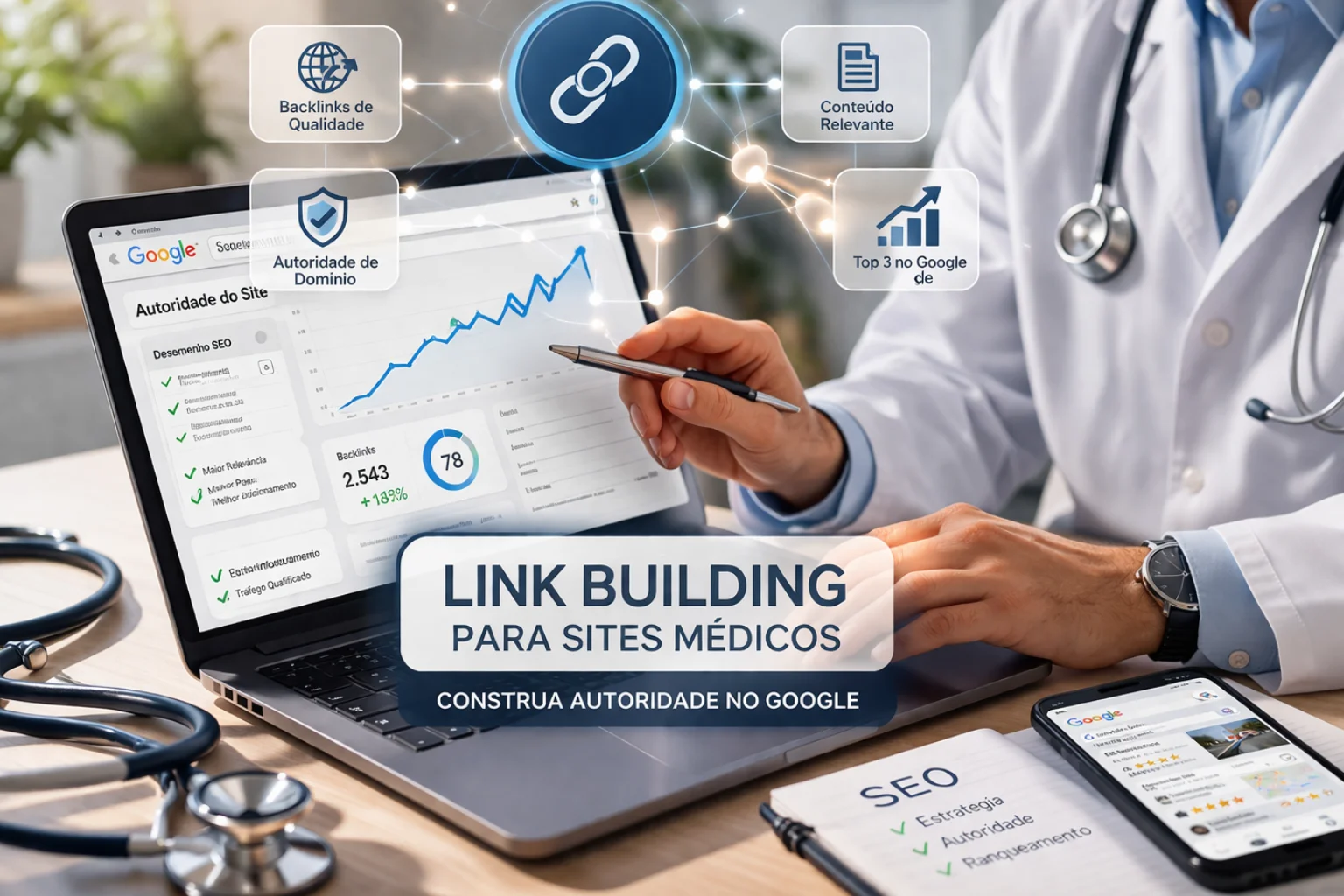Link Building para Sites Médicos: Como Construir Autoridade no Google