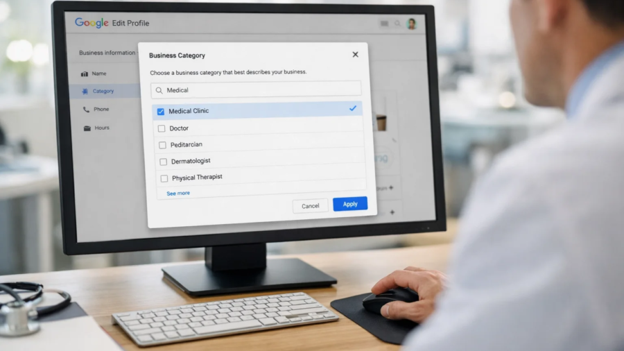 Categorias no Google Business Profile para Clínica Médica: Como Escolher Corretamente