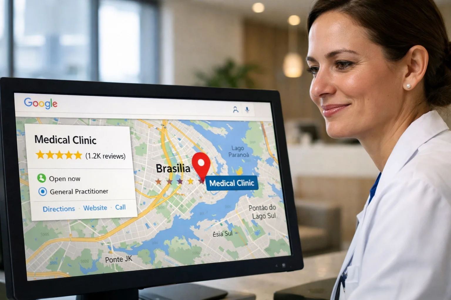 Como Otimizar o Google Business Profile para Clínicas Médicas em Brasília e Aparecer no Google Maps em 2026