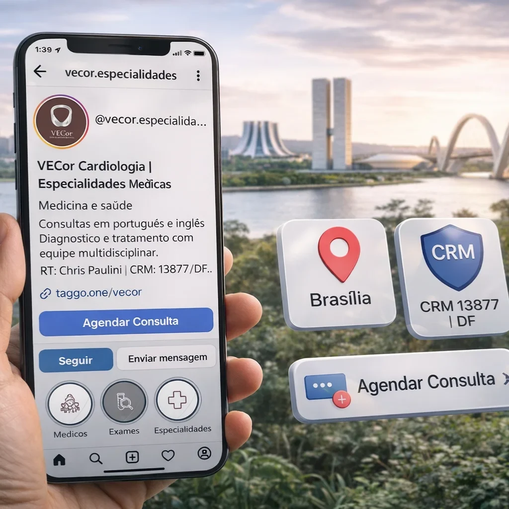 O que colocar na bio do Instagram de uma clínica em Brasília