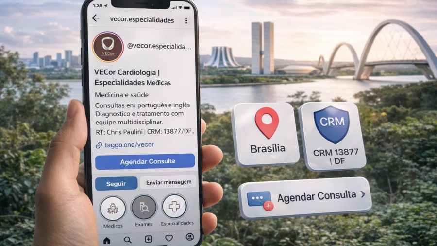 O que colocar na bio do Instagram de uma clínica em Brasília