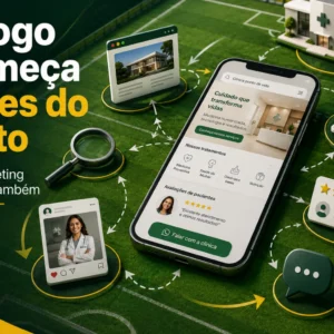 Marketing médico comparado à estratégia de um jogo de futebol antes do apito inicial.